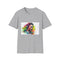 Southern Charisma vibrant Neon watercolor T-Shirt, Charcoal, Regular Fit.