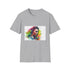 Southern Charisma vibrant Neon watercolor T-Shirt, Charcoal, Regular Fit.