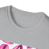 Vintage distressed white crew neck t-shirt with captivating shabby chic pattern