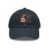 Galactic Princess Leia embroidered unisex hat in white with light brown rectangle patch.