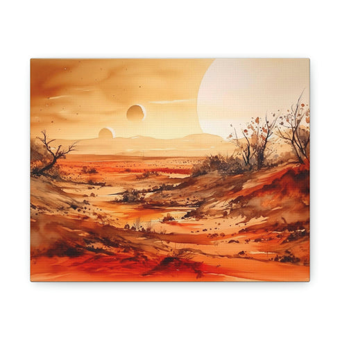 Vibrant Mars theme canvas print, perfect for home art decor.