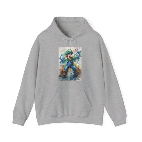 Luigi Time Traveling Plumber Hoodie in Navy for Men and Women
