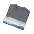 Alaska Bliss Watercolor Tee in Charcoal, Crew Neck, Regular Fit.