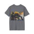 Charcoal watercolor bee t-shirt with vibrant design cotton crew neck regular fit