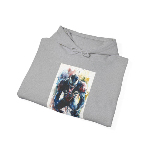 Venom Spiderman Symbiote Hoodie in Navy, Regular Fit, Unisex, Marvel Comics.