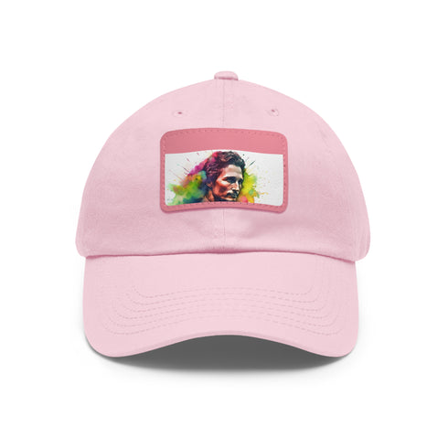 McConaughey Neon Dreams Cap in White with Light Brown Patch