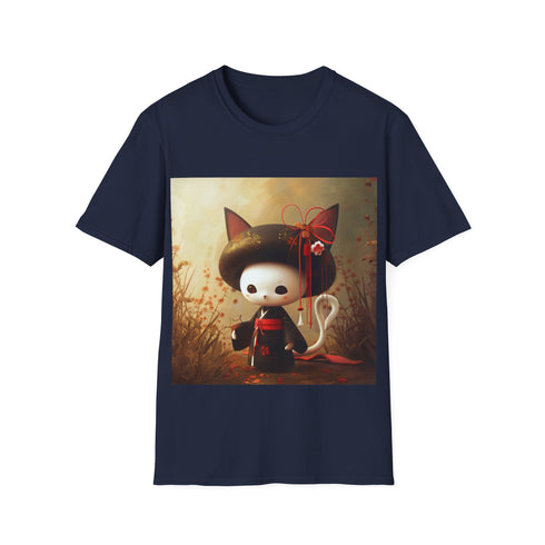 Charcoal Kuromi Hello Kitty t-shirt with fierce design.