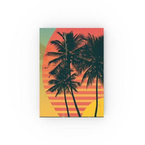 California Dreaming Journal: Retro Sunset Design, High-Quality Material, Great Gift Idea
