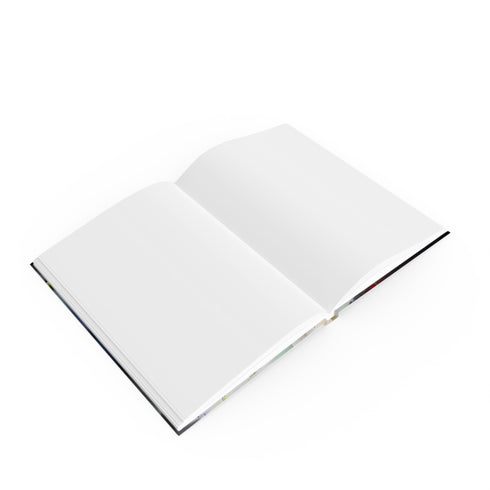 Yoda's Wisdom Journal - Vibrant watercolor portrait of Jedi Master Yoda on hardcover, perfect for capturing thoughts. High-quality, versatile, and stylish. Great gift idea!