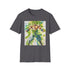 Charcoal cotton crew neck T-shirt with fierce Broly illustration