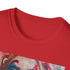Vibrant charcoal cotton t-shirt inspired by Harley Quinn's rebellious spirit.