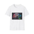Charcoal crew neck cotton t-shirt with vibrant Mike Tyson neon design
