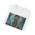 Reigning MVP Giannis portrait graphic charcoal cotton crew neck t-shirt.