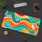 Retro Waves Desk Mat | Desk Mat | Accessories, Back-to-School, Desk, Fall Bestsellers, Home & Living, Mouse pad, Mouse Pads, Mousepad, Seasonal Picks, Stationery, TikTok | Prints with Passion