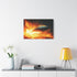 Spaceship Leaving a Burning Planet — Canvas Wall Art — Product Detail View 7