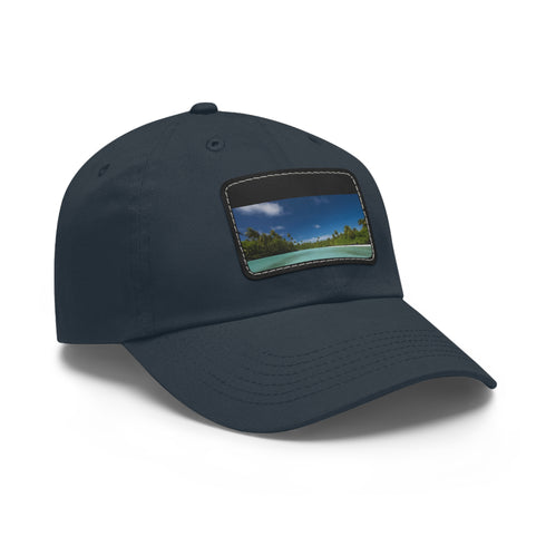 Aitutaki Paradise Cap in White with Light Brown Patch