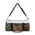 Stylish wildlife cheetah print duffel bag for travel or everyday use.