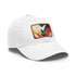 GeoCool Abstract Shapes Baseball Cap White Light Brown patch Rectangle unisex