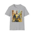 Charcoal regular fit T-shirt with vibrant Black Adam graphic