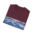 Alaska Adventure watercolor tee in Charcoal, size S.