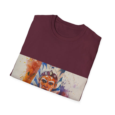 Ahsoka Tano Charcoal Cotton Crew Neck Star Wars T-Shirt for Men