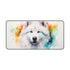 Adorable Samoyed Watercolor Desk Mat: Protect workspace with cute design, prevent scratches and spills