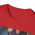 Cotton charcoal T-shirt featuring vibrant painting of Galactus regular fit crew neck