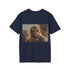 Charcoal cotton Chewbacca watercolor tee with bold fun summer design