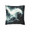 Plasma Trail Behind Winged Centaur Double-Sided Square Cushion Cover