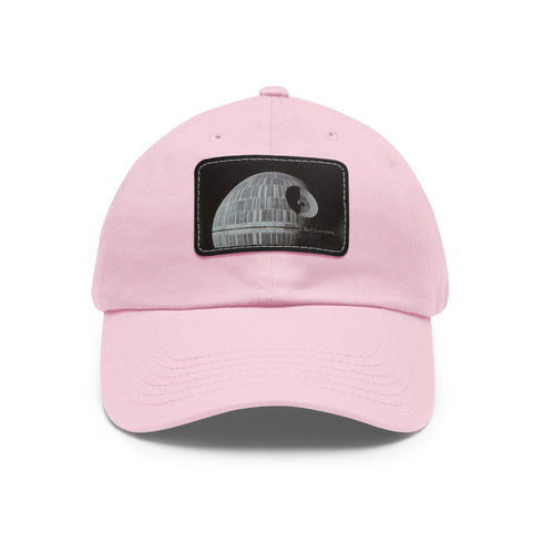 Galactic Empire Death Star Baseball Cap, White, Rectangle, Unisex, Vegan.