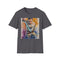 Rey t-shirt in charcoal, regular fit, crew neck, DTG print.