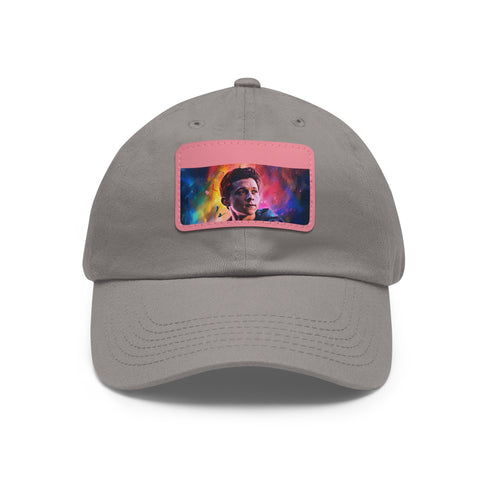 Neon watercolor cap: vibrant design inspired by Tom Holland for a pop of color.