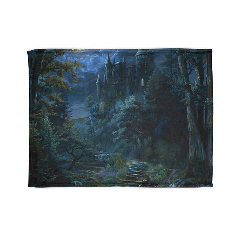 Moonlit Castle Blanket: Enchanting Bedding for Restful Nights