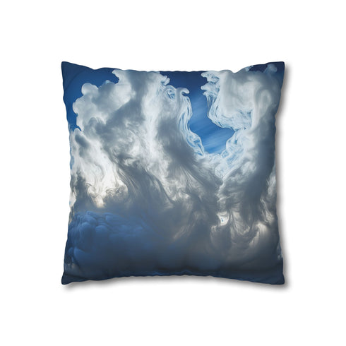 Cloud Ocean Made of Frozen Smoke Double-Sided Square Cushion Cover