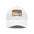 Future Skies Cap: Urban Skyline Edition, white cotton hat unisex vegan
