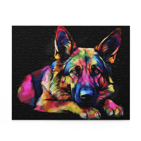 German Shepherd Love Puzzle - 10x8 jigsaw for dog lovers.