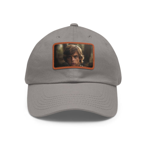 White cotton Jedi Knight cap with Luke Skywalker patch.