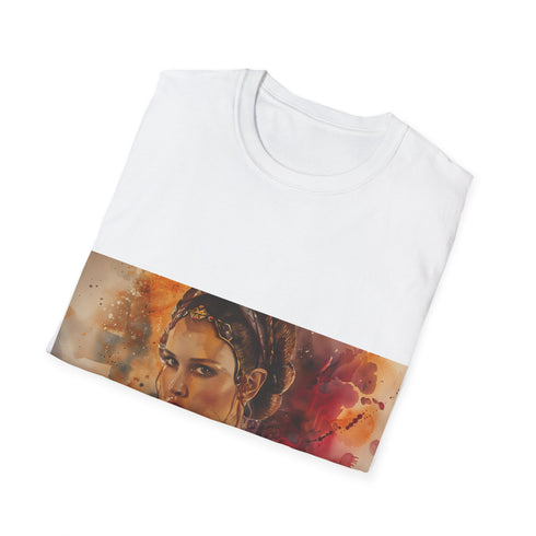 Charcoal cotton tee featuring Padme Amidala from Star Wars.