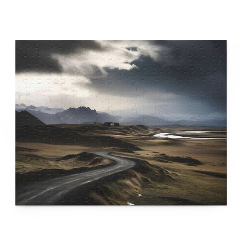 Iceland Ring Road Puzzle featuring glaciers, waterfalls, and volcanic terrain.