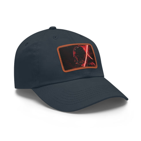 Dark Side Vader Sith baseball cap with white/light brown rectangle patch.