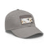 Botanical art xray cotton baseball hat white light brown patch.