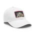 Galactic Adventure Millennium Falcon Cap in White with Light Brown patch.