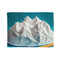 Paper Planet with Pencil Mountains Plush Fleece Throw Blanket