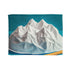 Paper Planet with Pencil Mountains Plush Fleece Throw Blanket