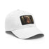 White cotton Jedi Knight cap featuring Luke Skywalker, light brown rectangle patch.