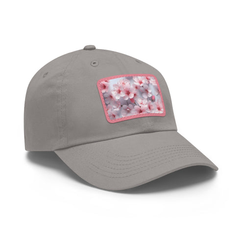 3D White Cherry Blossom Dreams Baseball Cap Vegan Cotton Unisex Hat