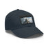 Olympian Summit Snapback hat in White with Light Brown patch.