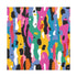 Vibrant abstract canvas art with bold modern seamless pattern.