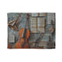 Musical notes patterned blanket for music lovers, 30'' x 40'' dimensions.