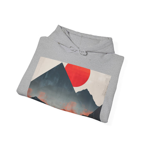 The Summit Serene Sunrise Navy Hoodie - Men's & Women's Regular Fit.